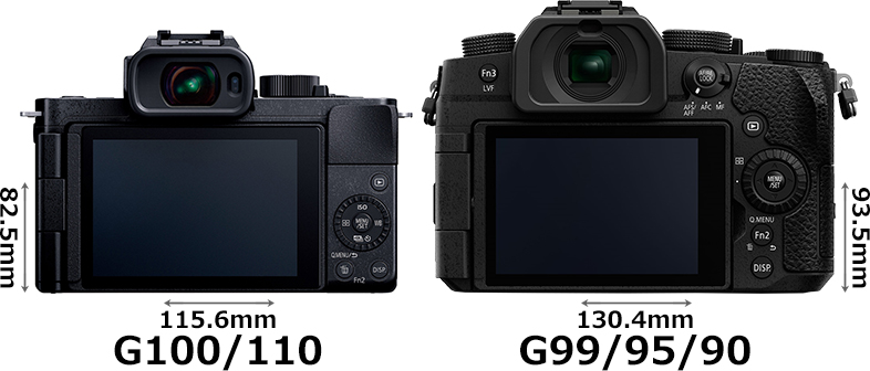LUMIX DC-G100」と「LUMIX DC-G99」の違い - フォトスク