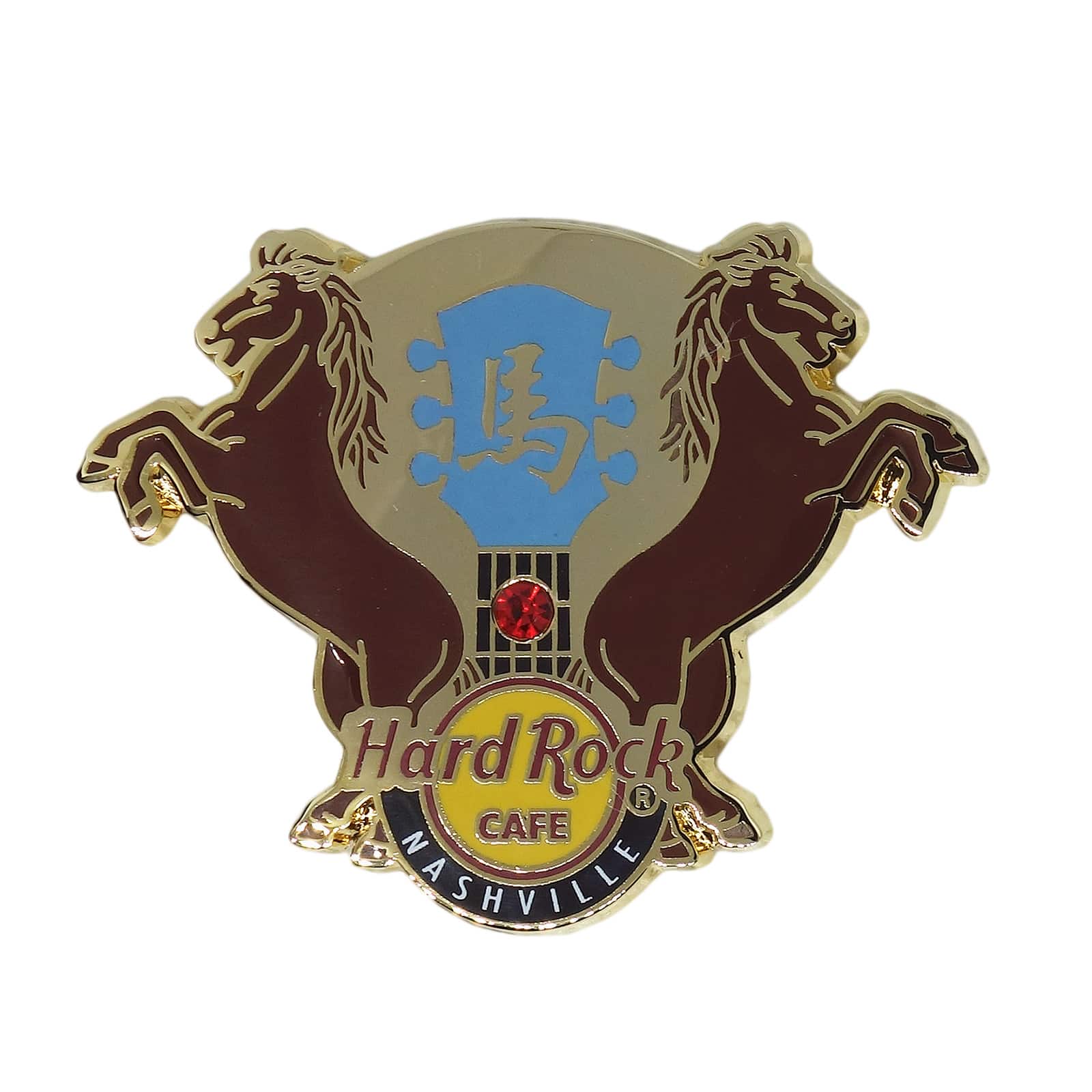 Hard Rock CAFE 馬 ギター ピンズ ハードロックカフェ NASHVILL 留め具