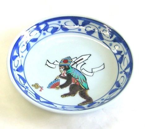 九谷焼・竹に虎絵皿