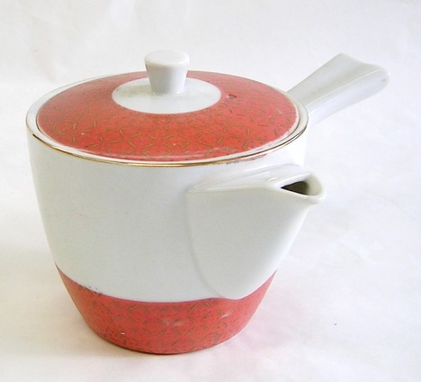 昭和レトロ 急須 350cc【通販/赤金/ライラック陶器】山口陶器店