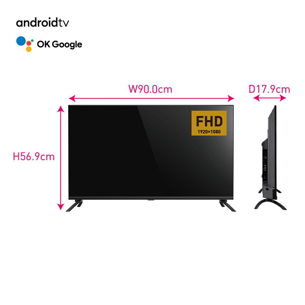 ORION 40インチ チューナーレス スマートテレビ SAFH401 アプリ○