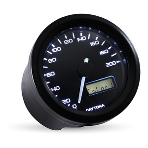 デイトナ D22061 VELONA 電気式スピードメーター ブラックボディ