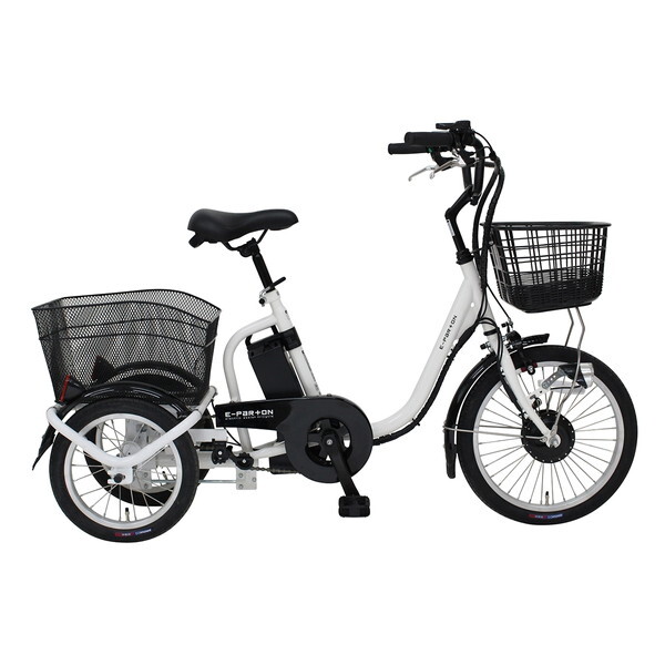 電動アシスト三輪車 ホワイト バスケット付き 2024/2月購入品 電動