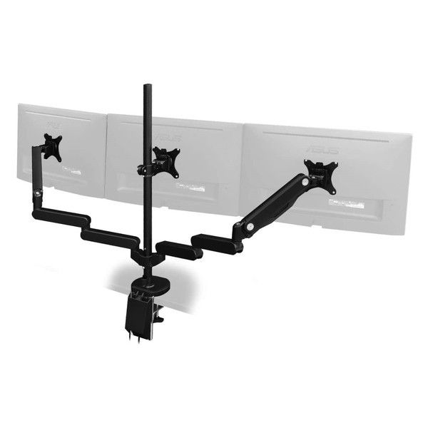 Bauhutte バウヒュッテ BMA-3GS-BK ロングモニターアームGS ブラック