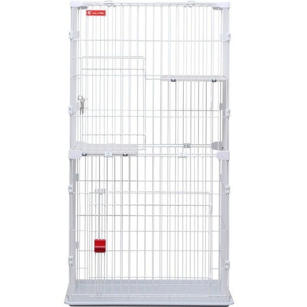 アイリスオーヤマ スリムキャットケージ 2段 PSCC-752 (キャットタワー