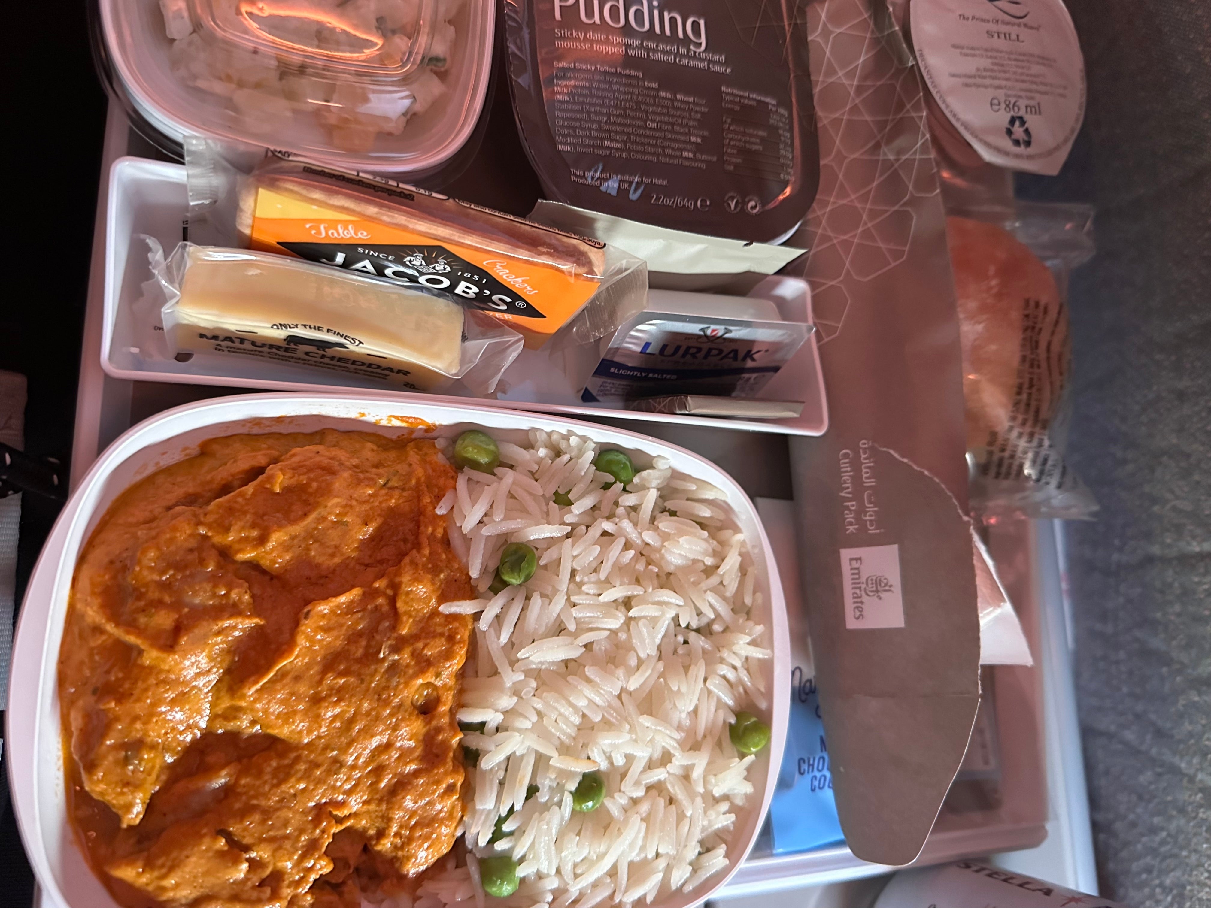 機内食イギリス編🇬🇧（エミレーツ）