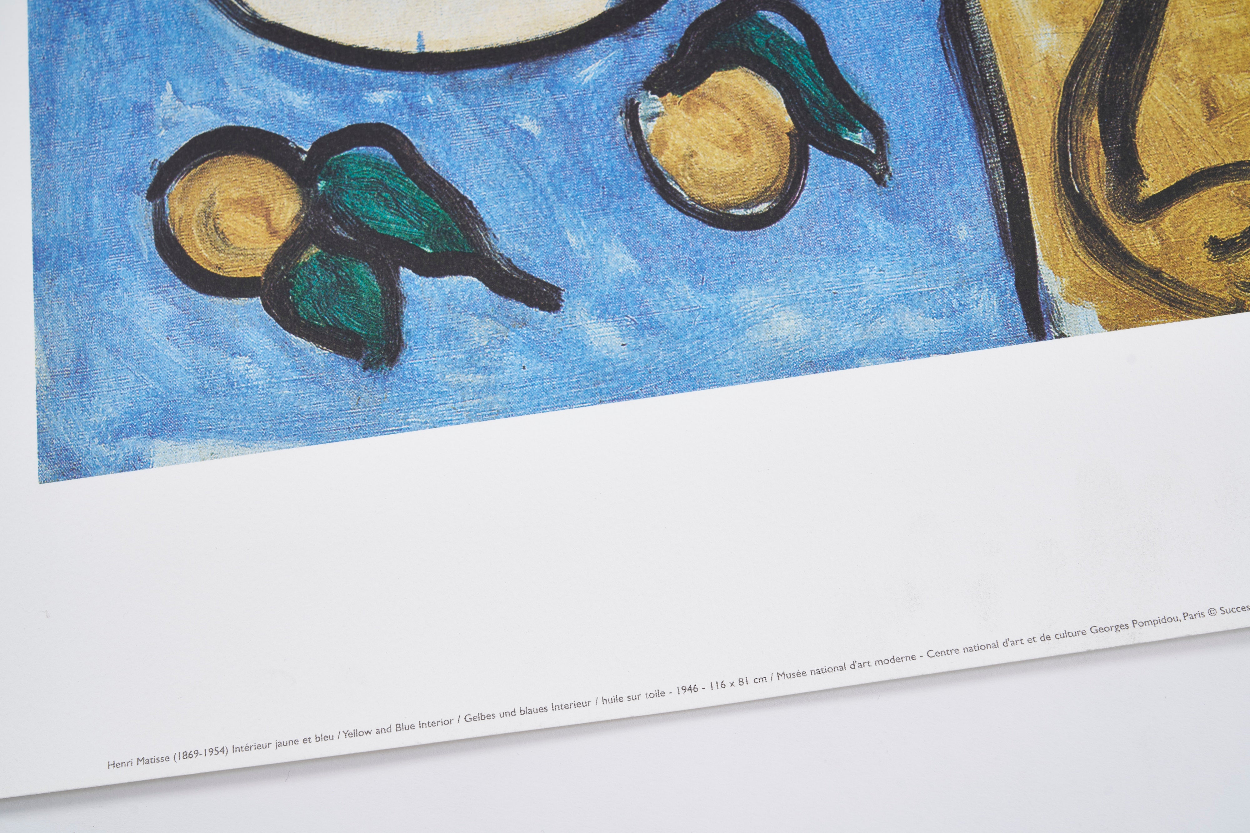 限定20枚】Intérieur jaune et bleu 1946 - NOUVELLES IMAGES 2001