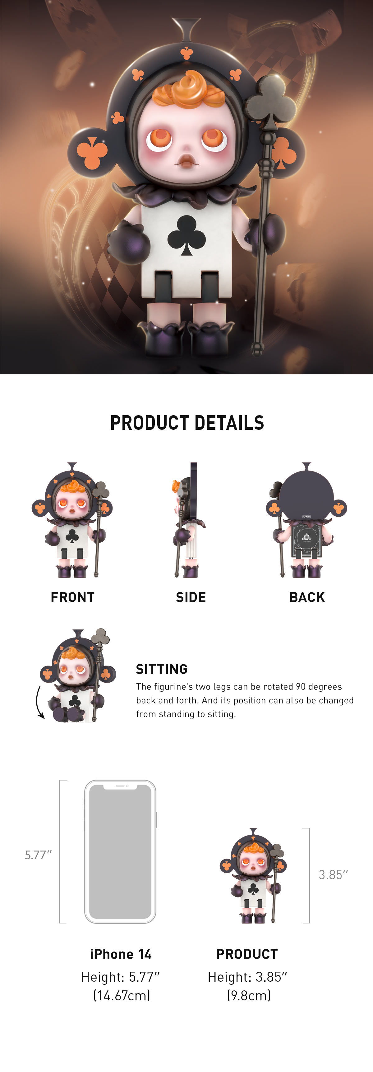 SKULLPANDA Club Man Figurine (Limited to 250 pcs) - POP MART