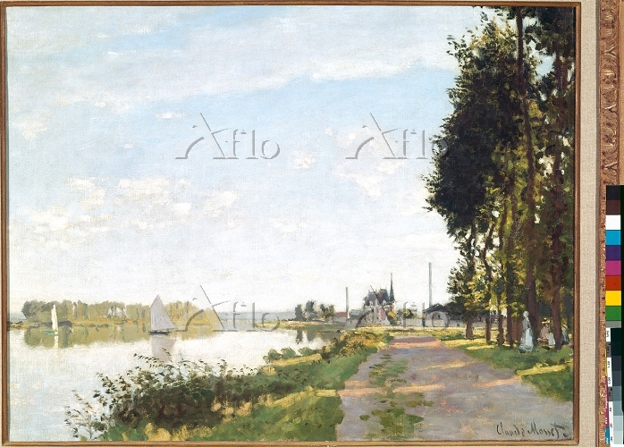 クロード・モネ モネ 絵画 アルジャントゥイユの散歩道 複製画 額付き