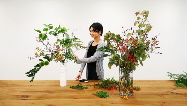 華道家辻雄貴監修。 いけばな体験を贈る、世界にひとつとして同じもの