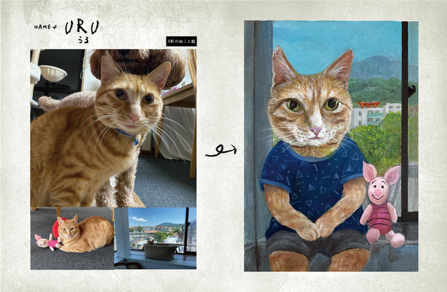 猫のオーダー絵画の店「3軒のねこと庭」1月オープン】「if my cat was