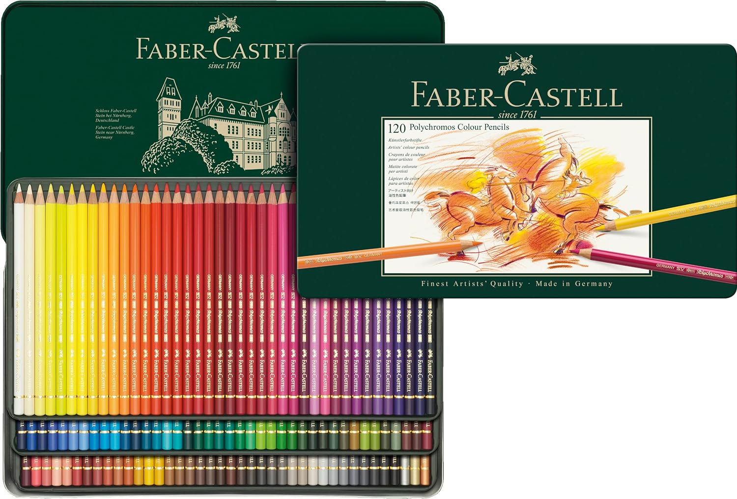 Faber-Castell 120-Pc Premium Quality Polychromos Colored Pencil