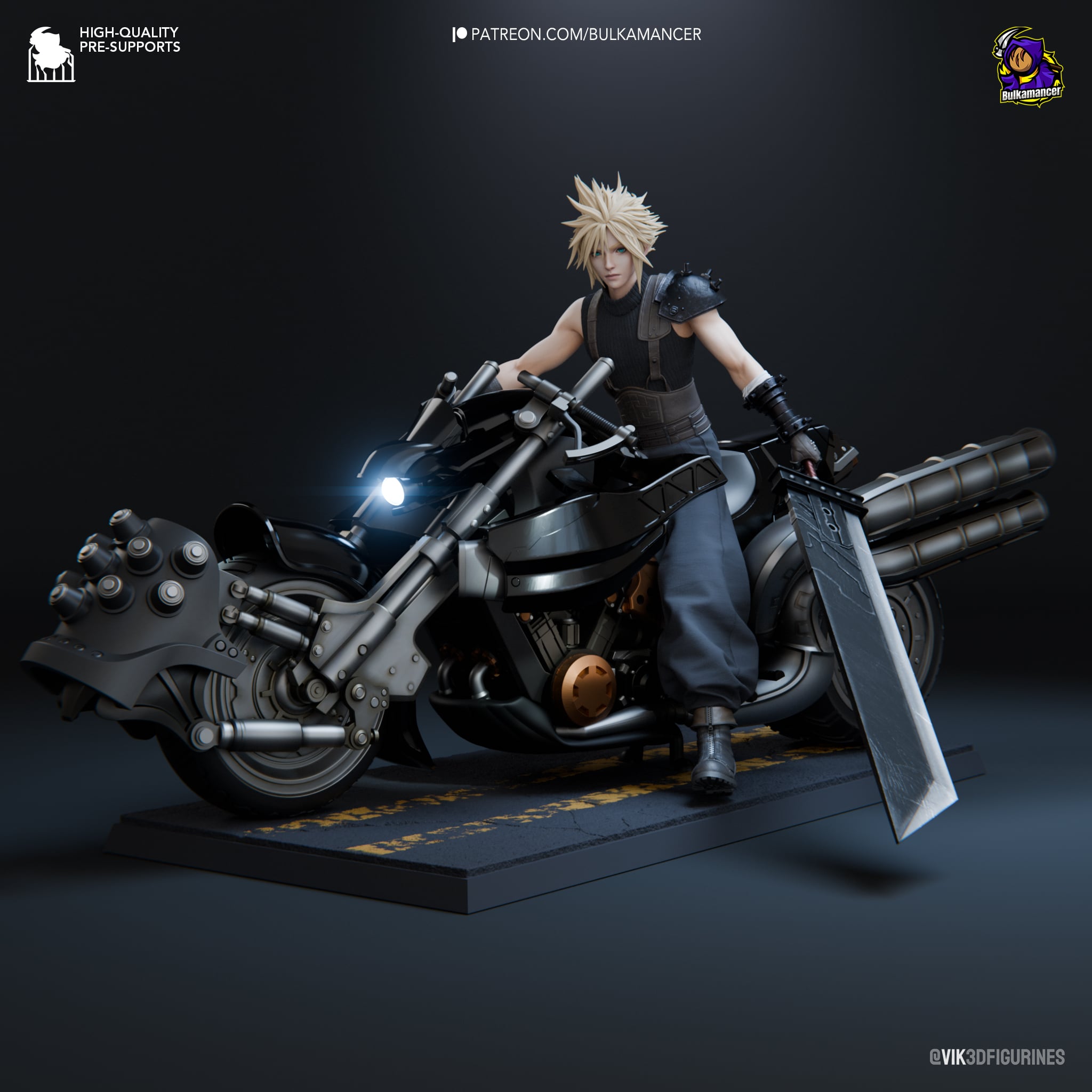 ゲームキャラクター KOTOBUKIYA Cloud Strife & Hardy Daytona Amazon