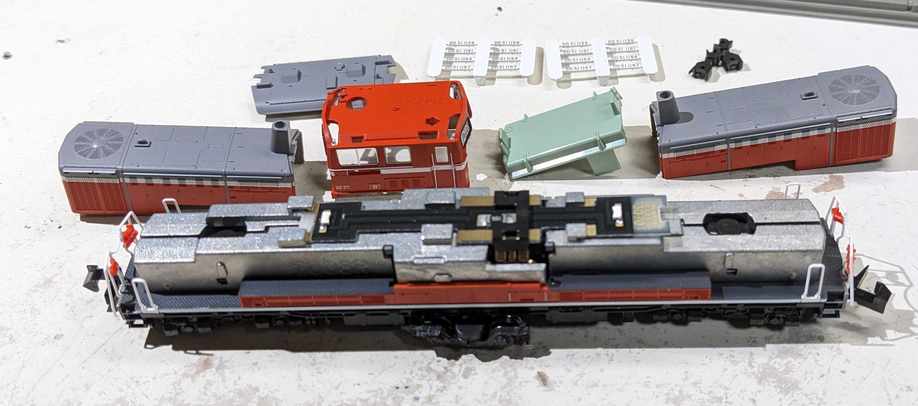 🔵入線整備 kato 7008-H DD51 1167号機 後期 耐寒形 JR 仕様 - 竹ノ塚