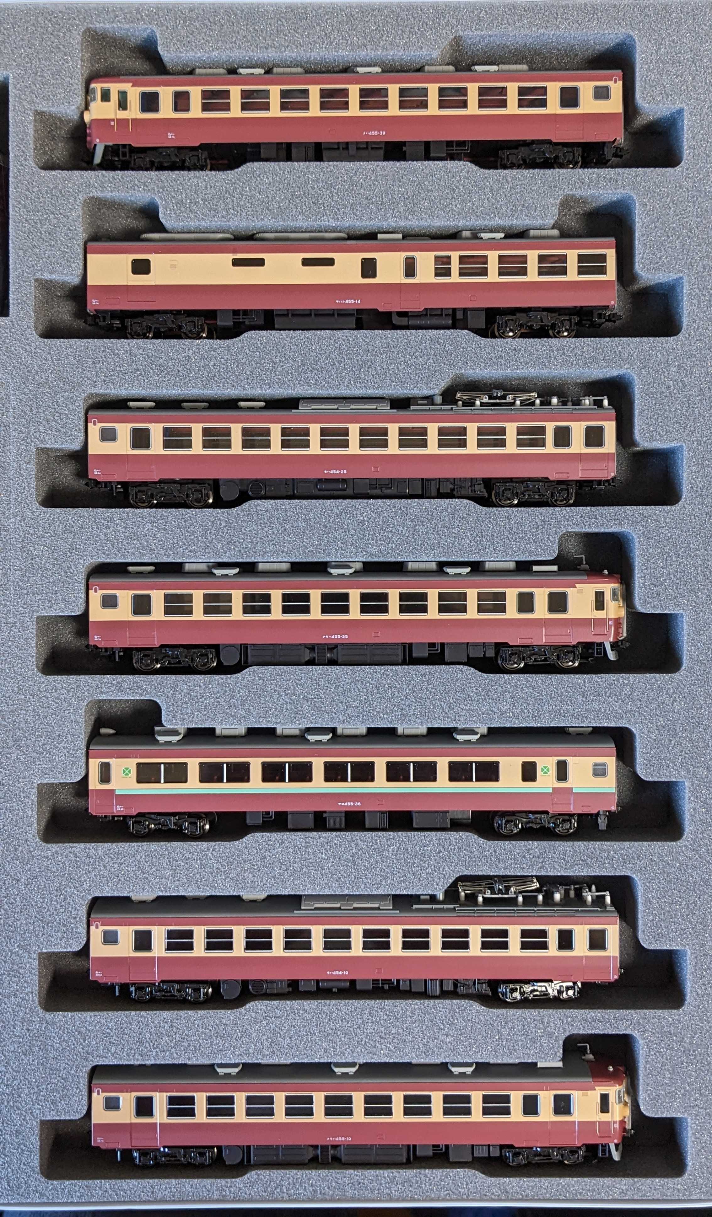 🔴入線 kato 10-1632 455系 急行「まつしま」7両ｾｯﾄ - 竹ノ塚総合車両