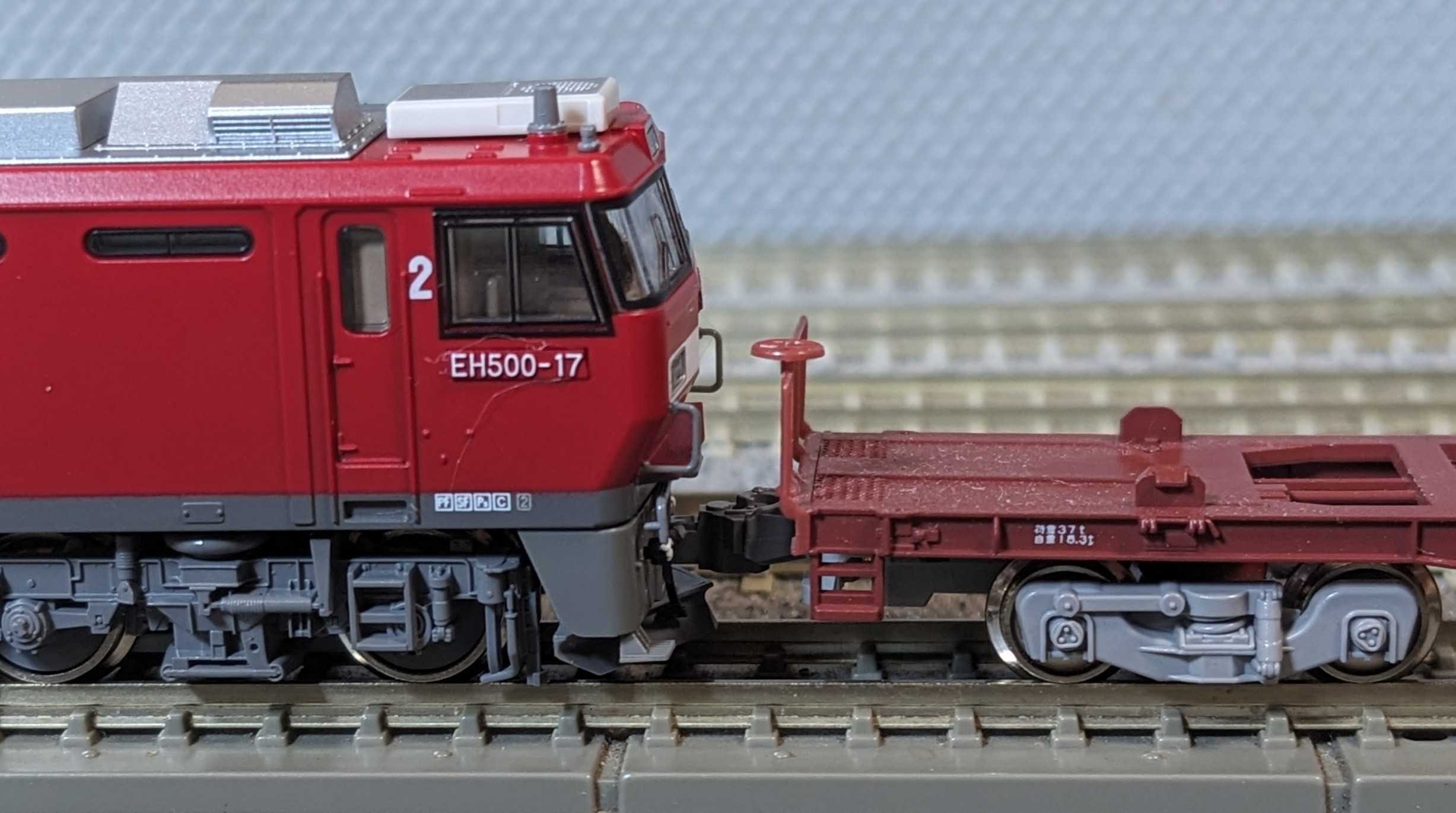 🔵整備 kato コキ50000 ｼﾞｬﾝｸ品 2両 連結器交換 - 竹ノ塚総合車両