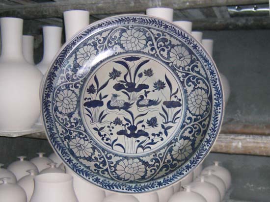 中国骨董古美術青花茶壺宣徳年製アンティーク