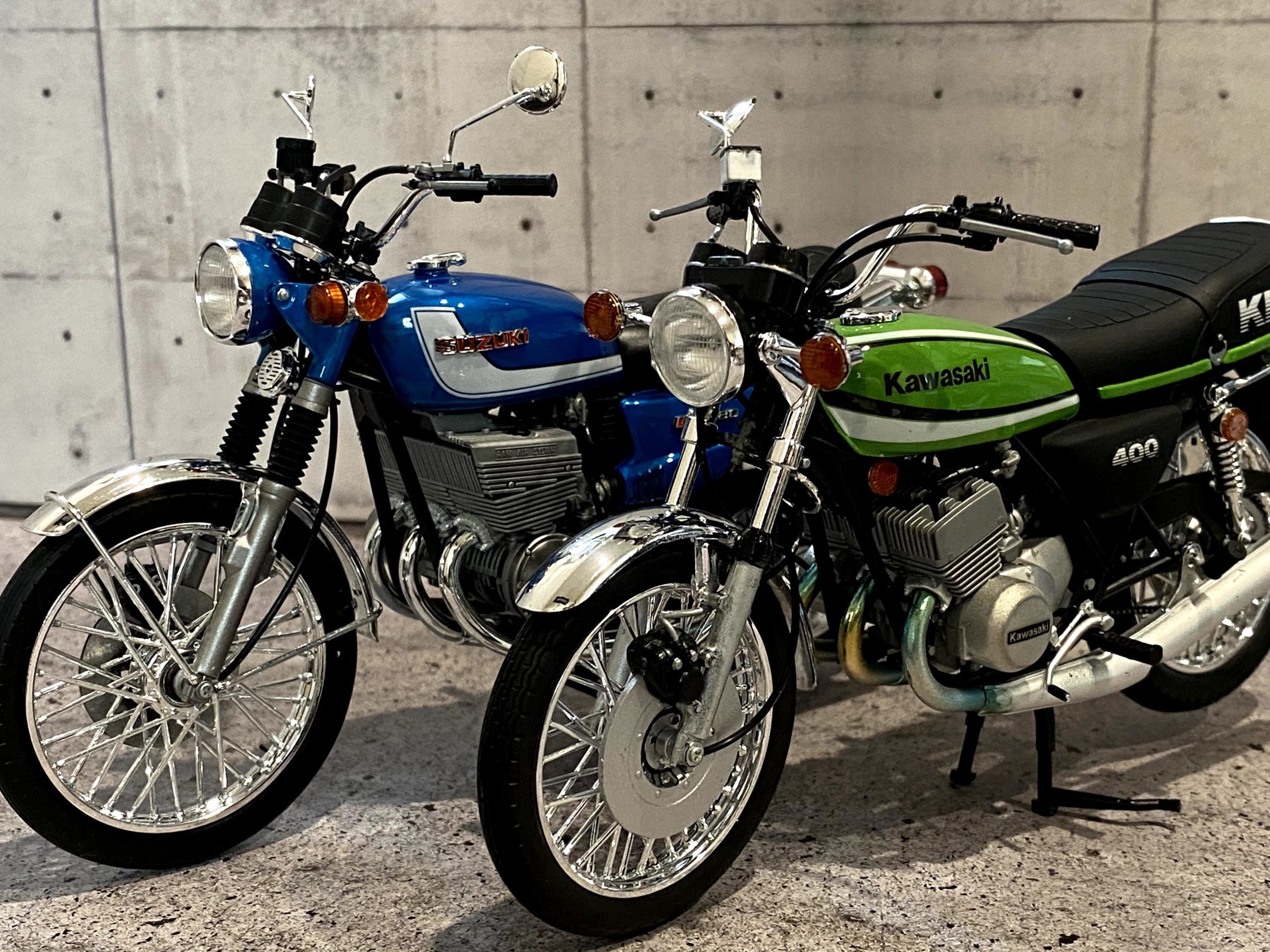 スズキの名作！美しき造形美」【制作】1/12 HASEGAWA SUZUKI GT380 B