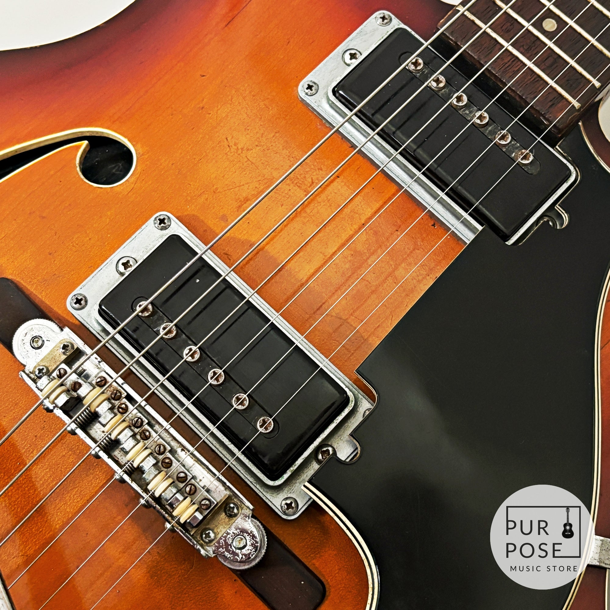 Austrian II セミアコースティックギター サンバースト