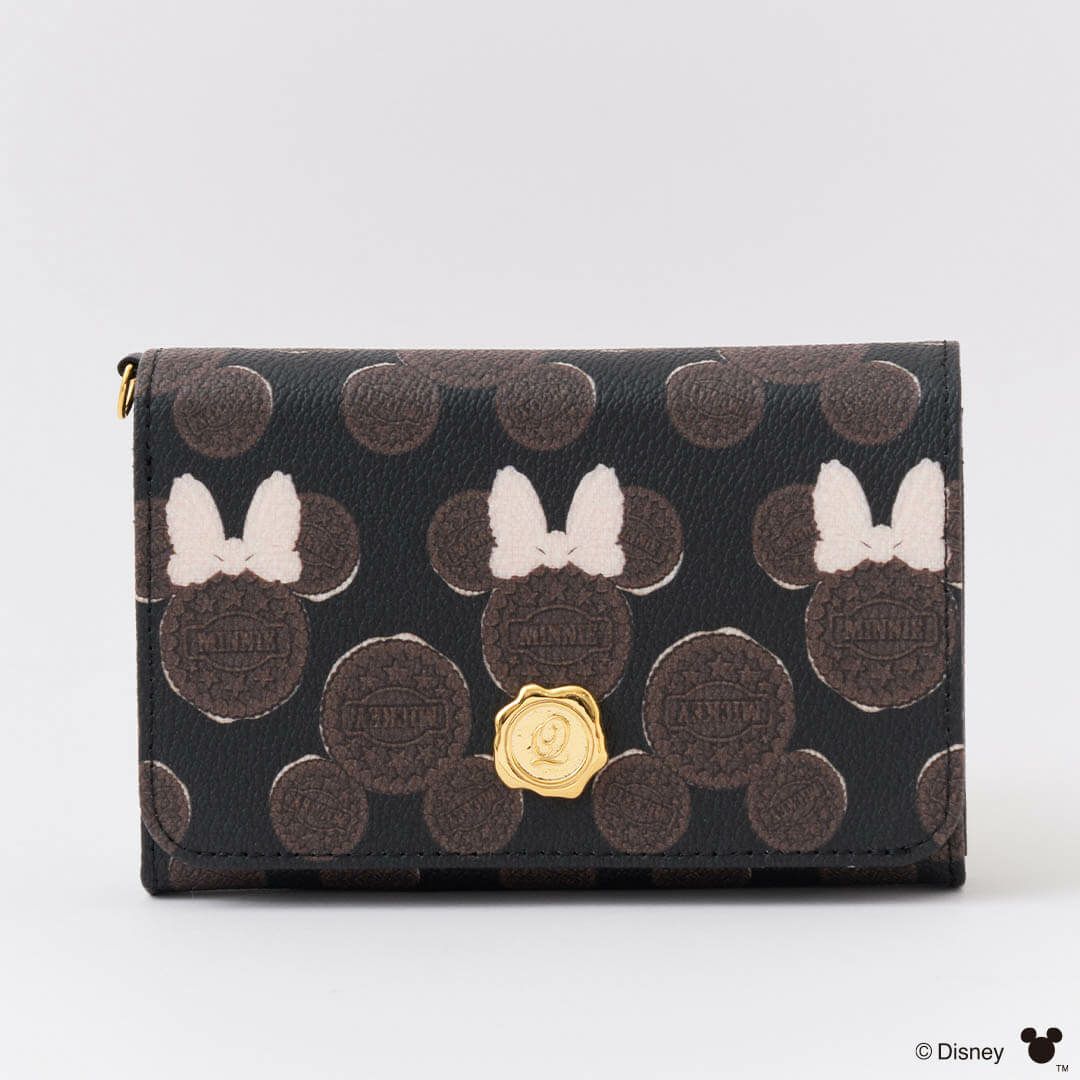 チョコレート ミッキー＆ミニー/コンパクト ラウンドファスナー