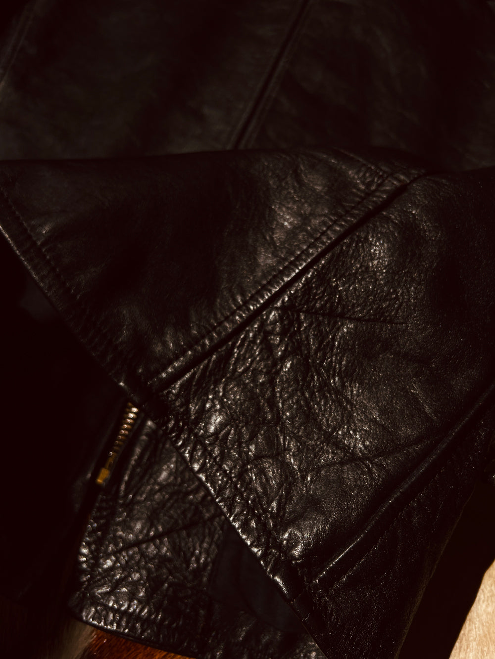 ウォッシュ加工 ホースハイドレザー シングルライダース ジャケット