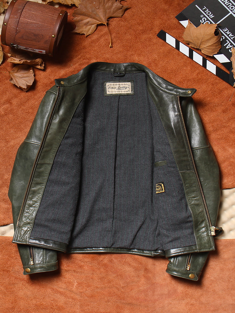 ☆J100型 ホースハイドレザー シングルライダース ジャケット☆M～6XL