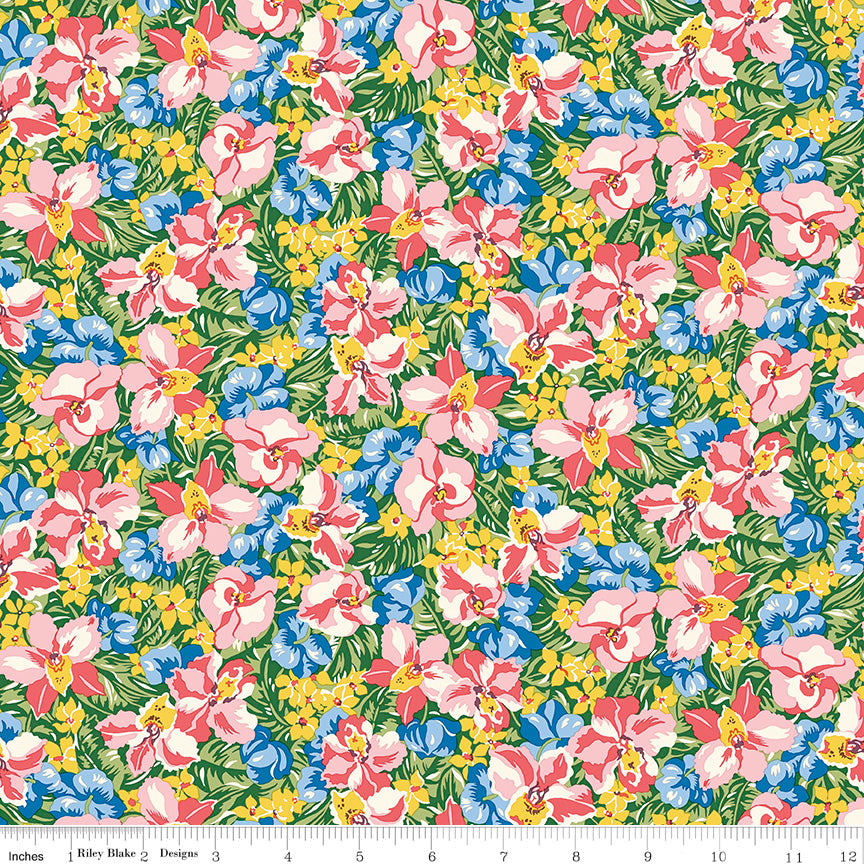 RILEY BLAKE - Postcard from Paradise by Liberty Fabrics - Orchid