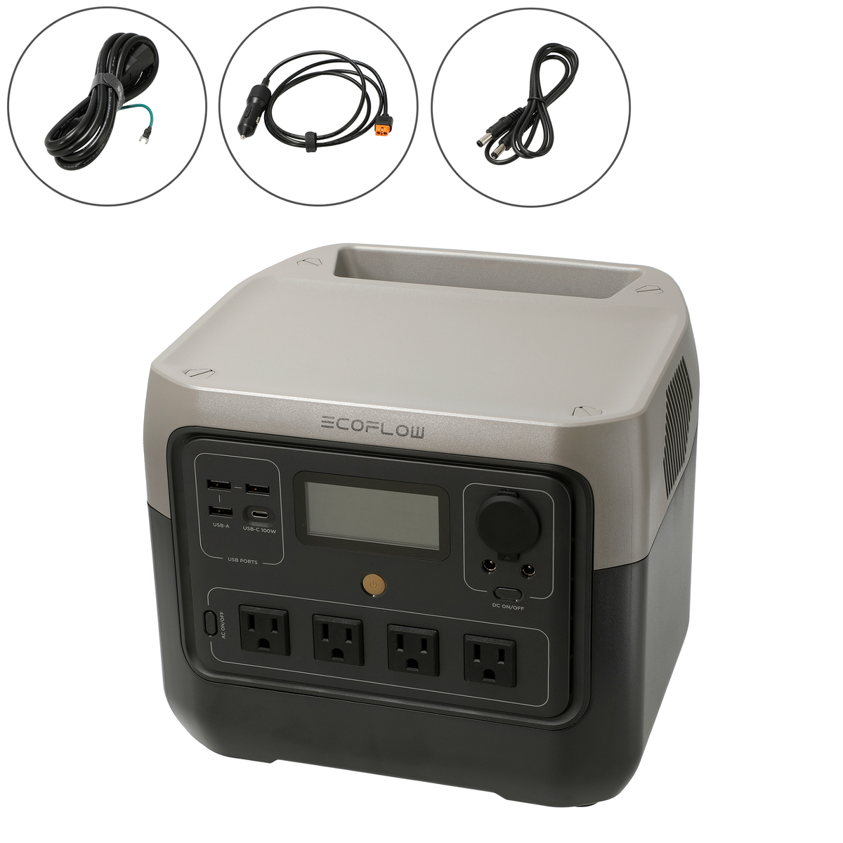 エコフローポータブル電源リバー2プロ+110Wソーラーパネルセット