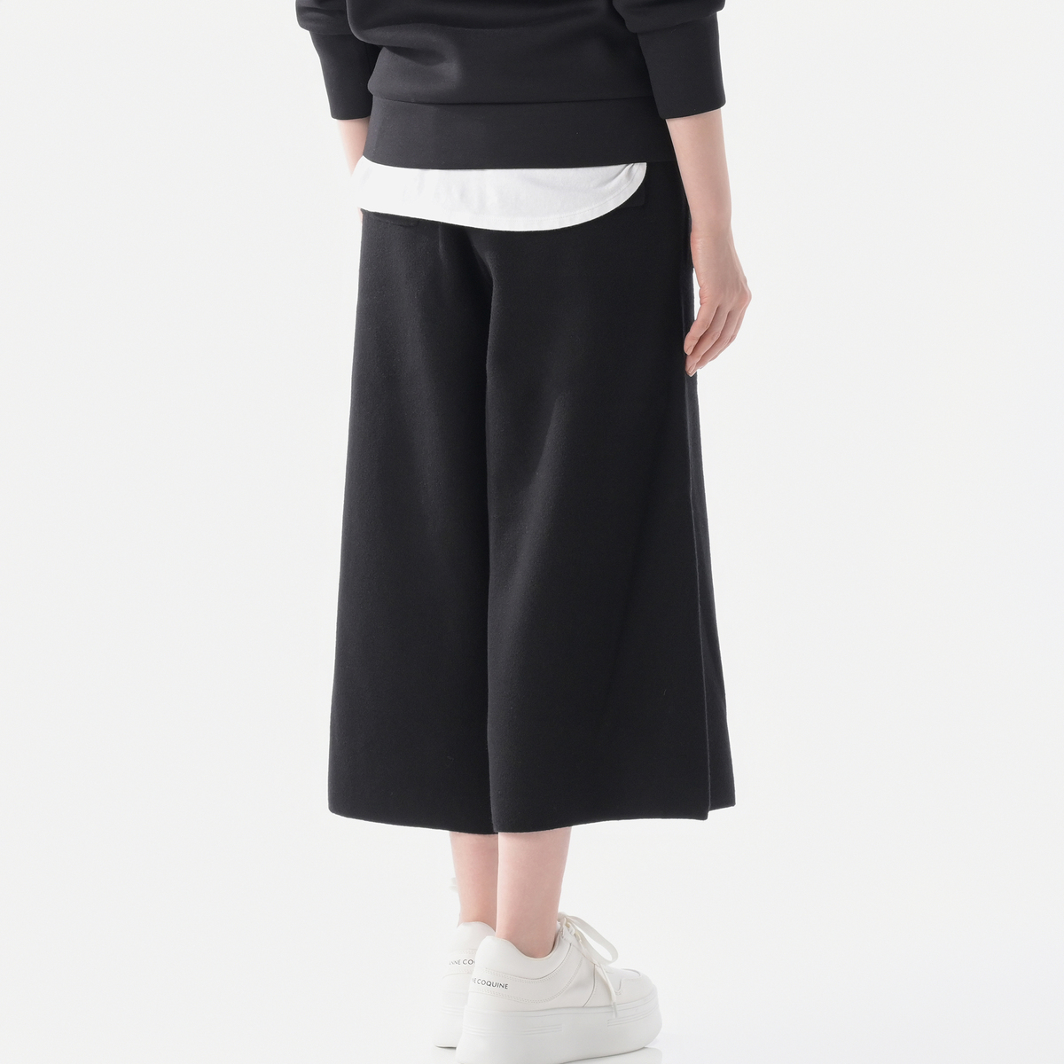 Anne Coquine 選べる股下コアスパニットガウチョパンツ アンコキーヌ