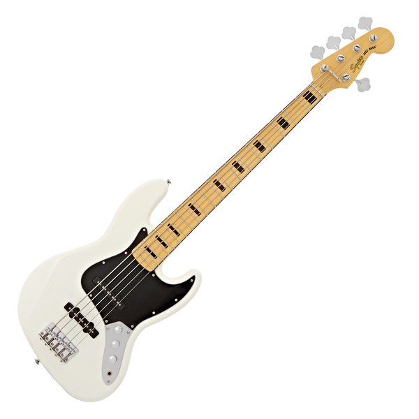 DISC Squier Vintage Modified Jazz Bass V 5-String, Olympic White