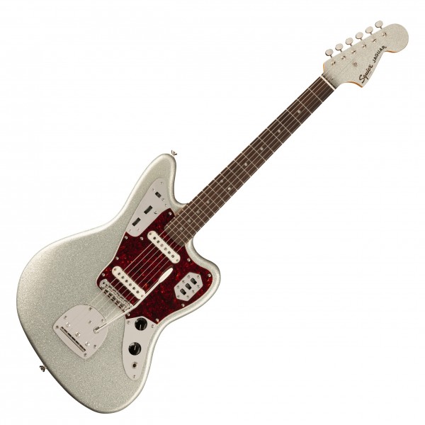 Squier FSR Classic Vibe 60s Jaguar LRL, Silver Sparkle at Gear4music