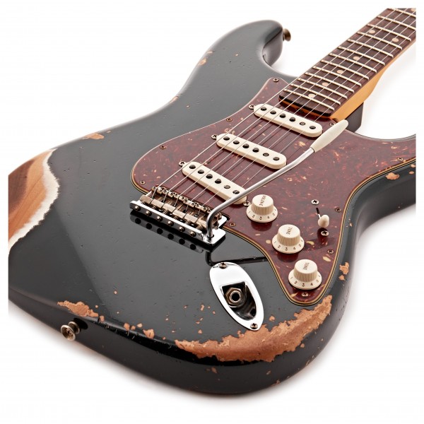 Fender Custom Shop '62 Stratocaster Heavy Relic RW, Black #R133240