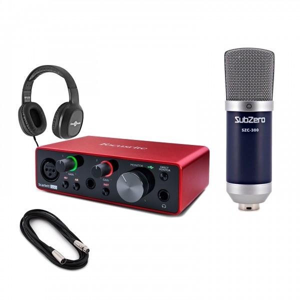 Focusrite Scarlett Solo (3rd Gen) Vocal Recording Pack at Gear4music