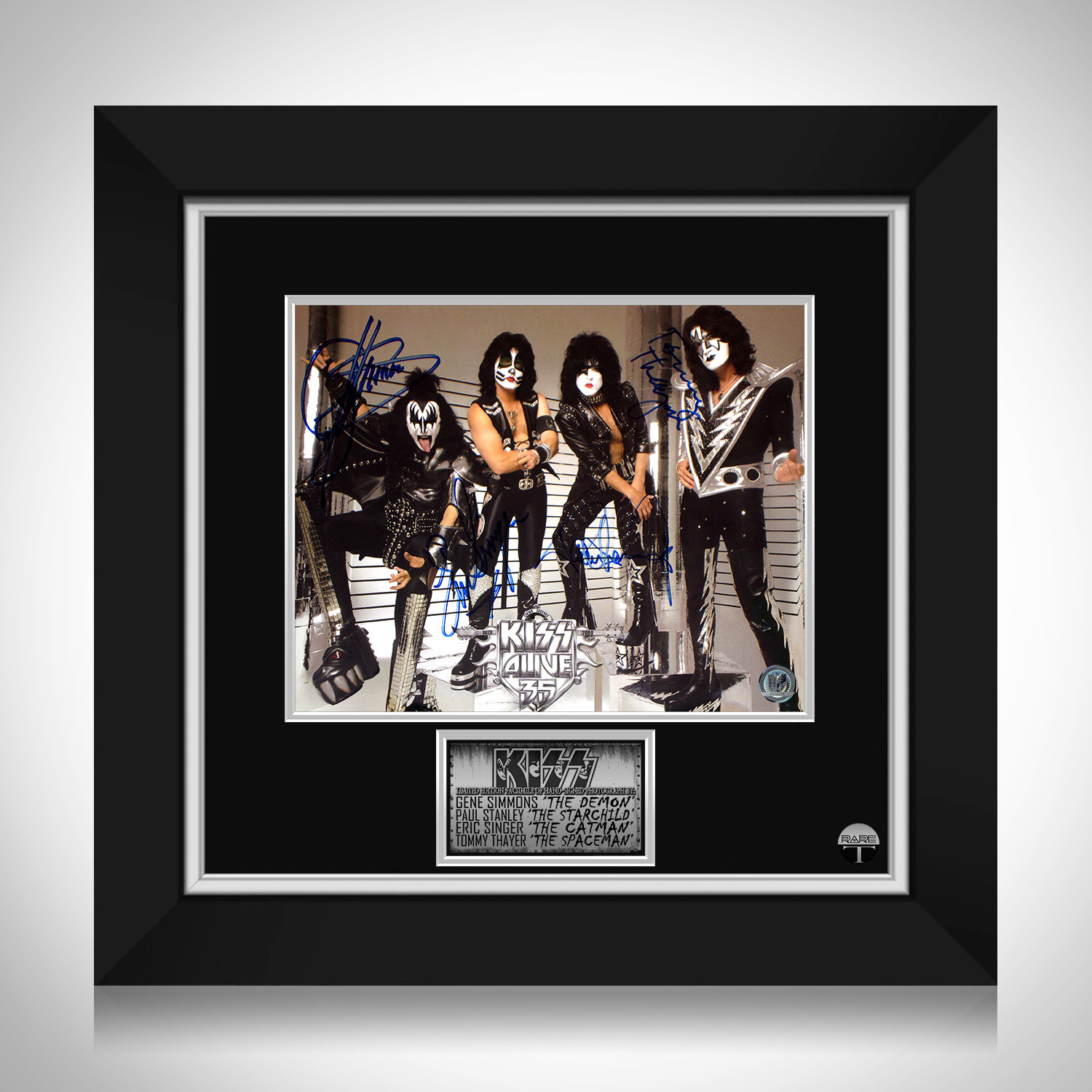 Kiss Band Photo Limited Signature Edition Custom Frame | RARE-T