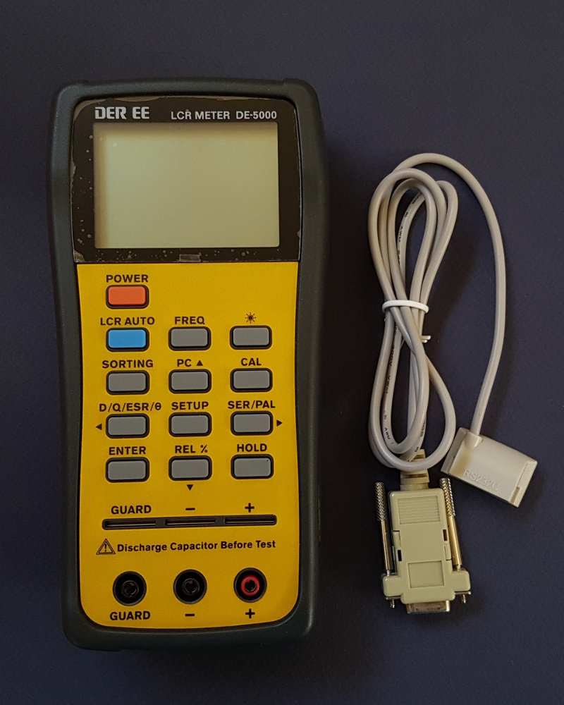DER EE DE-5000 Handheld LCR Meter With TL-21, TL-22, TL-23 Test