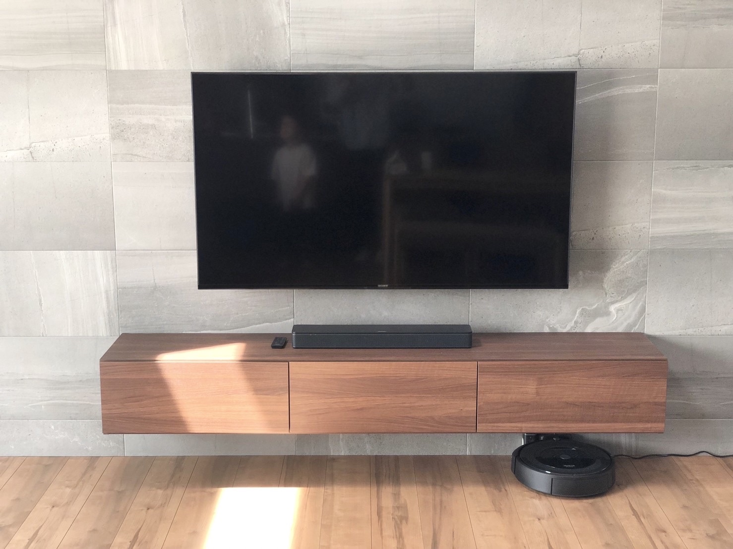 パモウナ テレビボード 左側キャビネット SW 400のみ販売 展示品