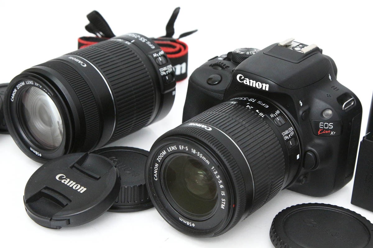 中古 美品 Canon EOS X7 ダブルズームセット 一眼レフ カメラ キャノン