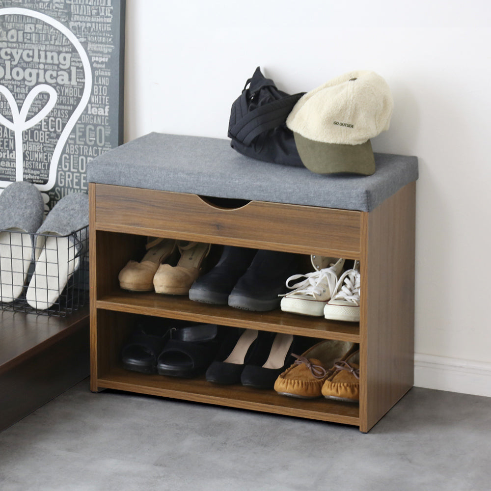 doris 座面クッション付き収納ベンチ【幅60㎝｜80㎝】 マリス