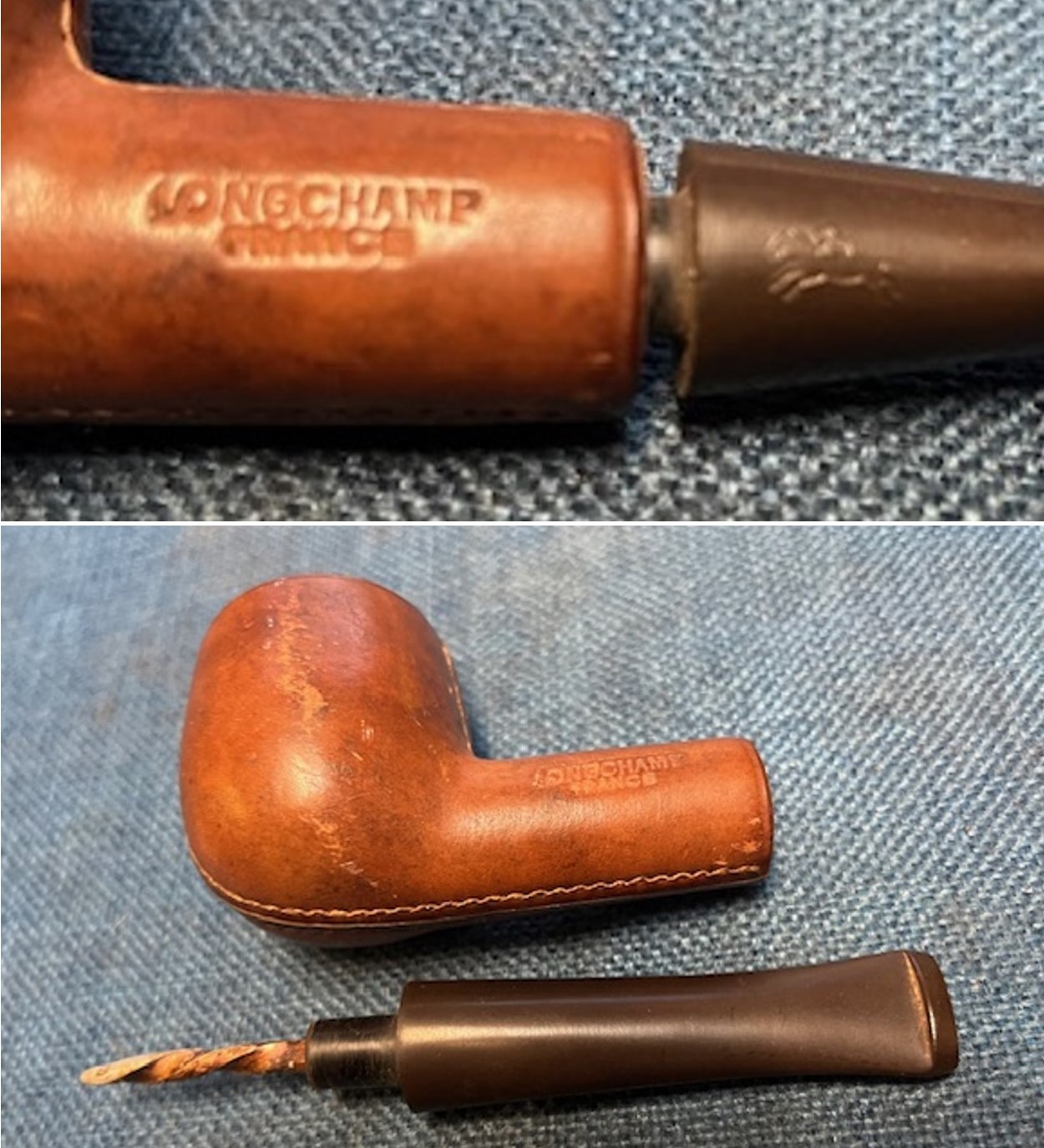 Restoring a Longchamp France Leather Clad Billiard | rebornpipes