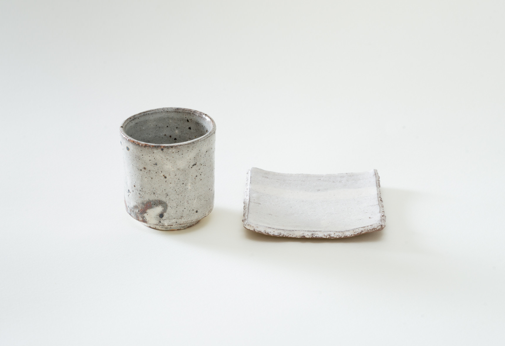 水野達蔵 粉引茶碗 粉引湯呑