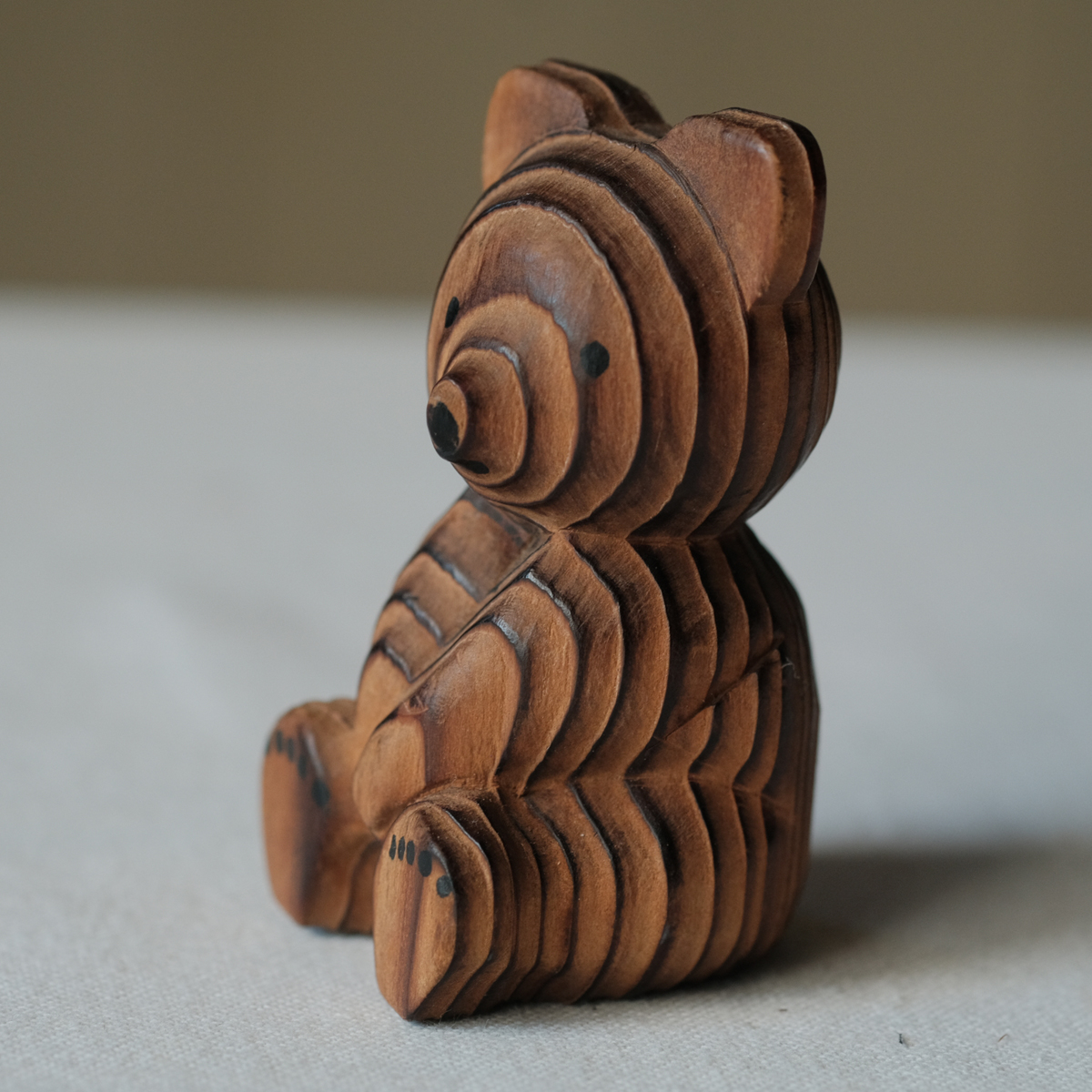 くまの親子 熊ボッコ 北海道民芸品 木彫り | 東京キッチュ ofuru 1965