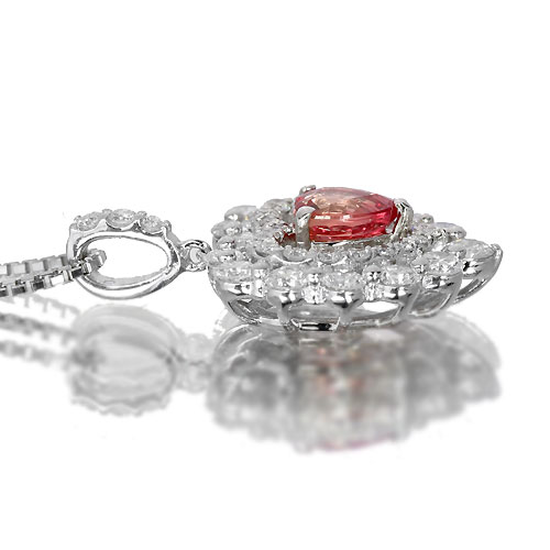 第104回抽選販売＞非加熱パパラチアサファイア 0.5ct ハートシェイプ