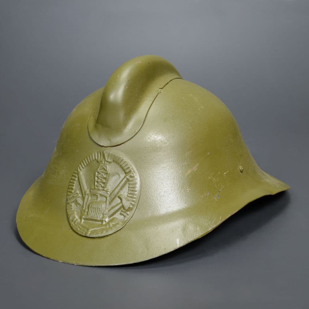 旧ソ連 消防隊放出品 ヘルメット スチール製 1970年代 OD | ミリタリー