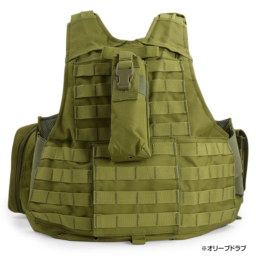 プレートキャリア MOLLE マグポーチ他 7種ポーチ付属 | ミリタリー