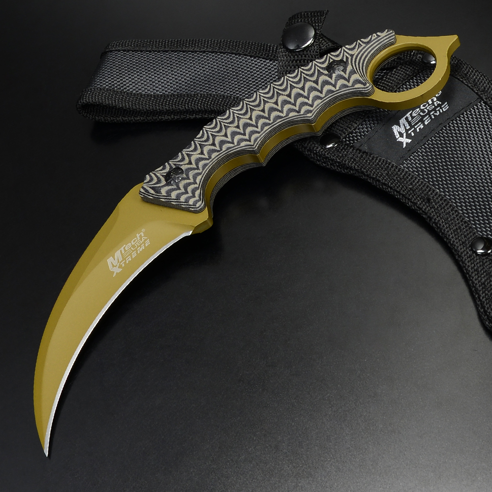 MTech Xtreme カランビットナイフ G-10ハンドル MX-8140BN