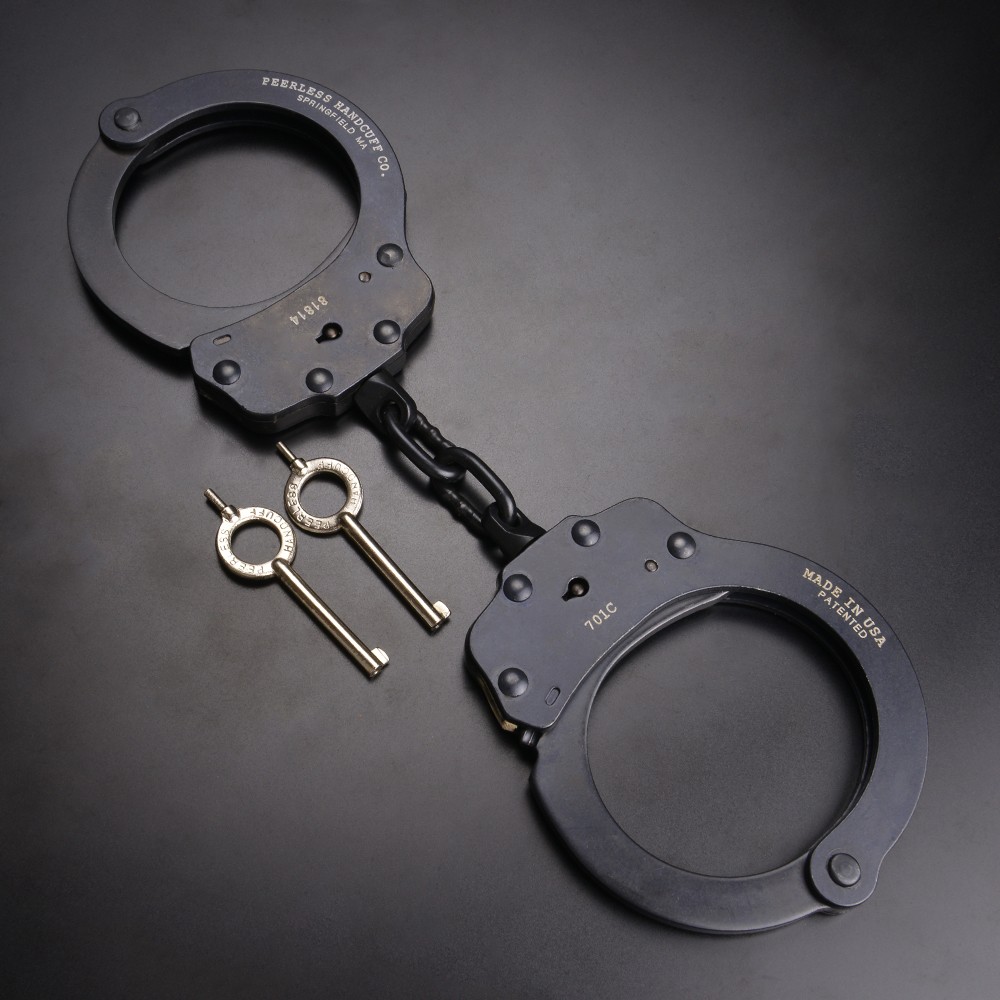 ピアレス 手錠 ダブルロック 701C 炭素鋼 チェーンタイプ | ミリタリー
