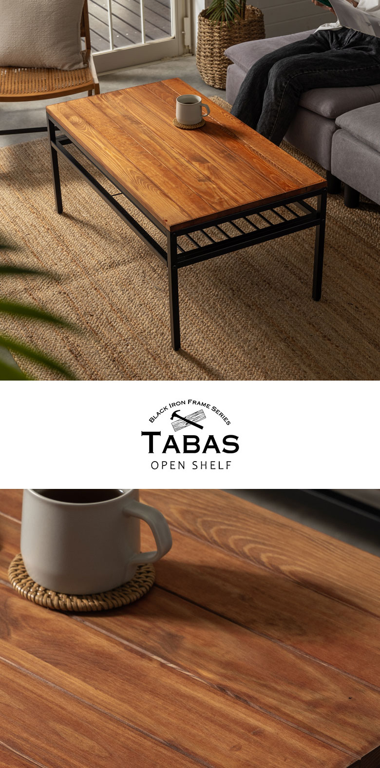 アンティーク】アイアンフレーム ガラステーブル サイドテーブル