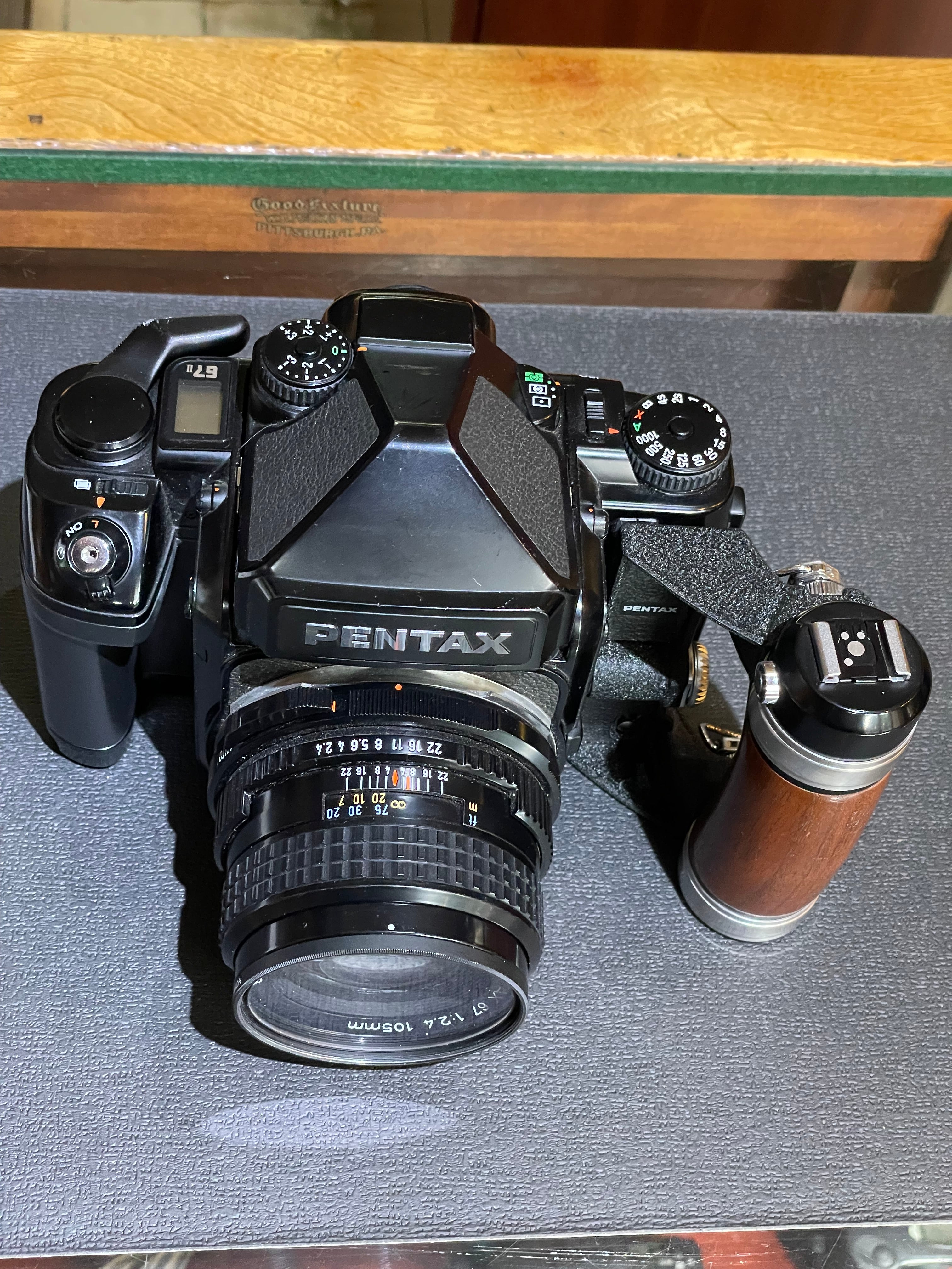 Pentax 67II Medium Format camera W/105mm 2.4 Latest SMC version