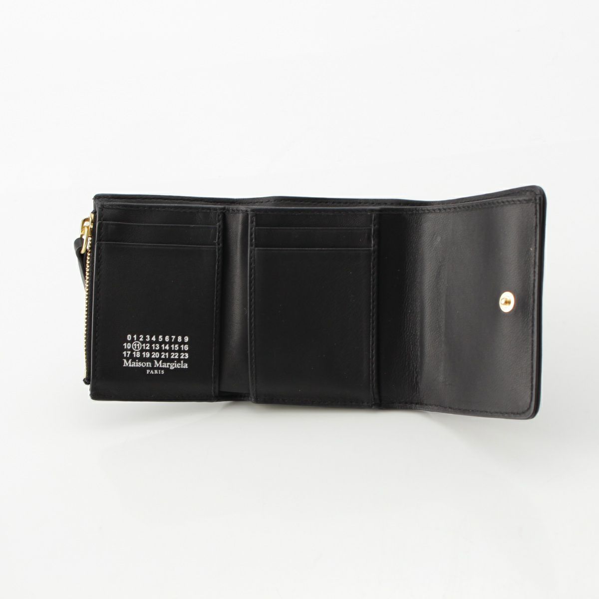 注文 美品 メゾンマルジェラ グラムスラム 三つ折り財布 S56UI0138