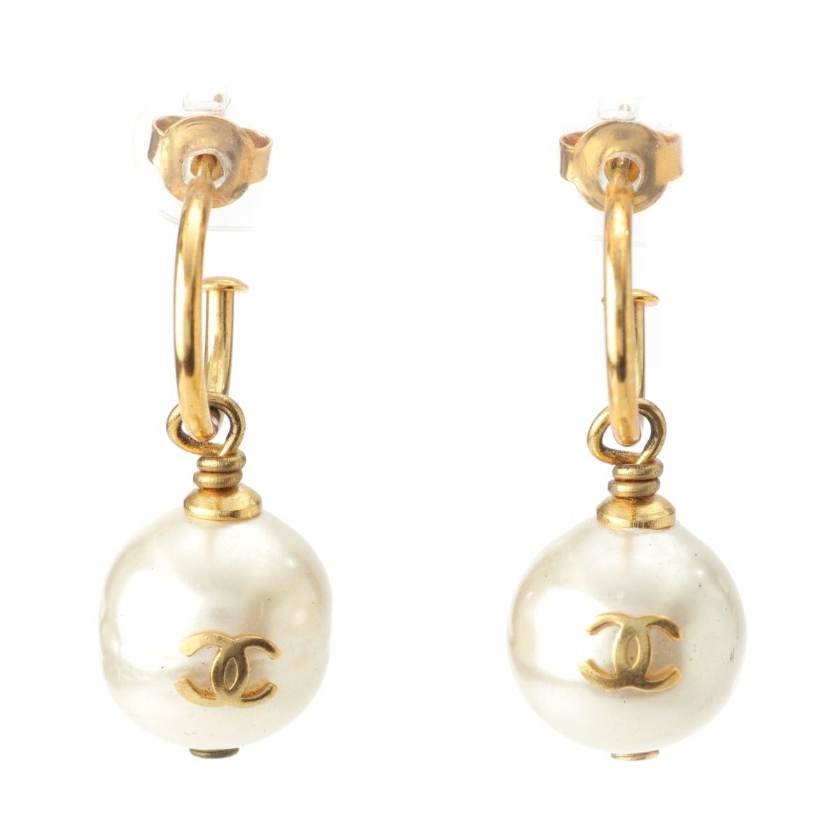 シャネル GP パール ココマーク ピアス ヴィンテージ ゴールド | 中古